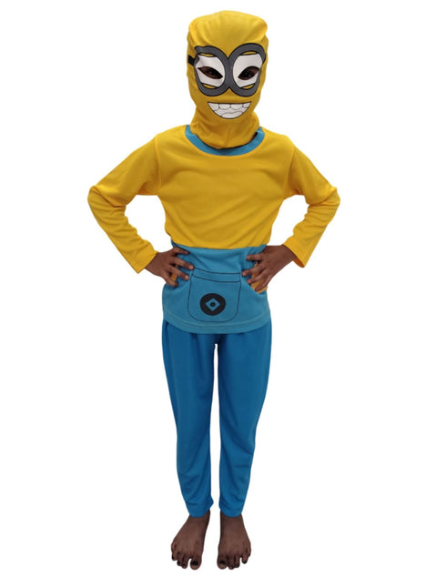 Yellow Childlike Cartoon Character (Despicable Me) Kids Fancy Dress Costume | Standard